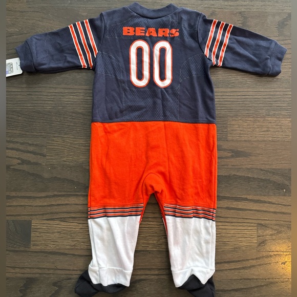 NFL Chicago Bears Kids Navy and Orange One Piece 3-6 month NWT - Picture 2 of 6